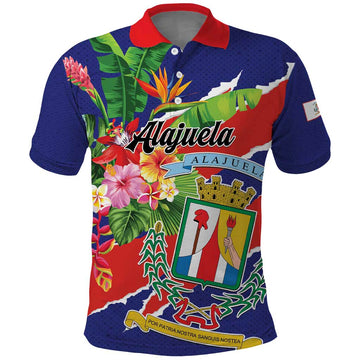 Personalized Costa Rica Alajuela Province Polo Shirt LT01