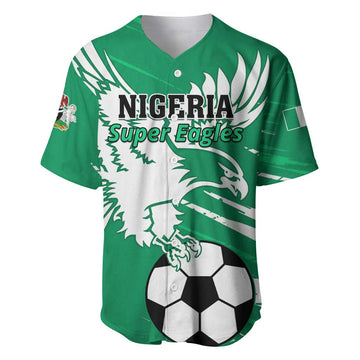 Nigeria Football Baseball Jersey - Victory for the Super Eagles LT01