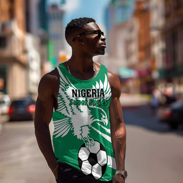 Nigeria Football Men Tank Top - Victory for the Super Eagles LT01
