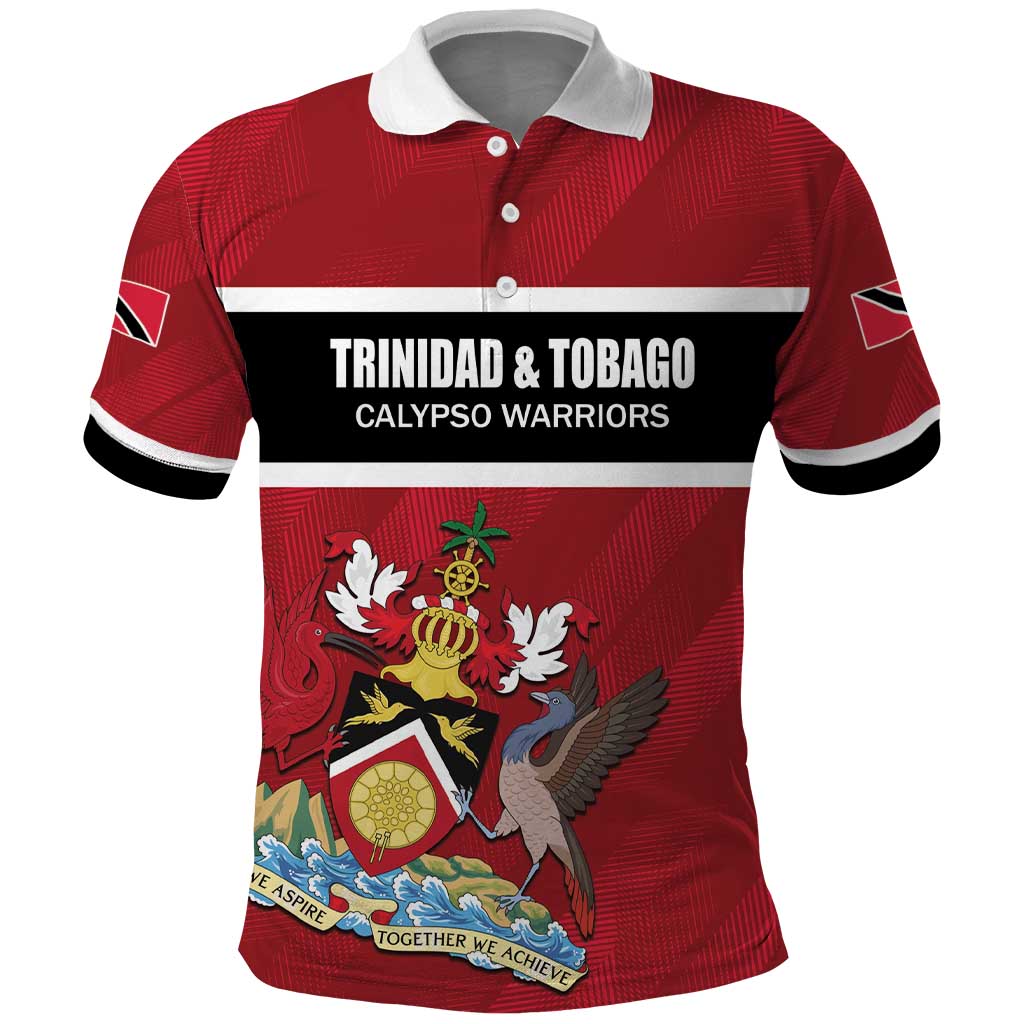 Custom Trinidad and Tobago Rugby Polo Shirt Come On Calypso Warriors LT01