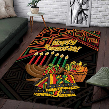 African Happy Kwanzaa Area Rug LT01
