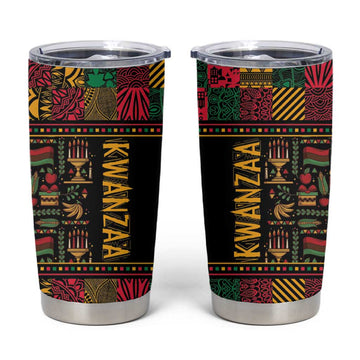 Kwanzaa African Pattern Tumbler Cup LT01