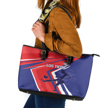Costa Rica 2024 Soccer Leather Tote Bag Come On Los Ticos LT01