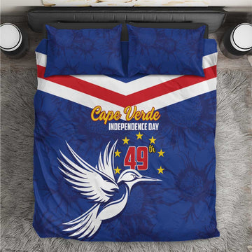 Cape Verde Independence Day Bedding Set Gerbera Daisy Pattern LT01