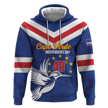 Cape Verde Independence Day Hoodie Gerbera Daisy Pattern LT01