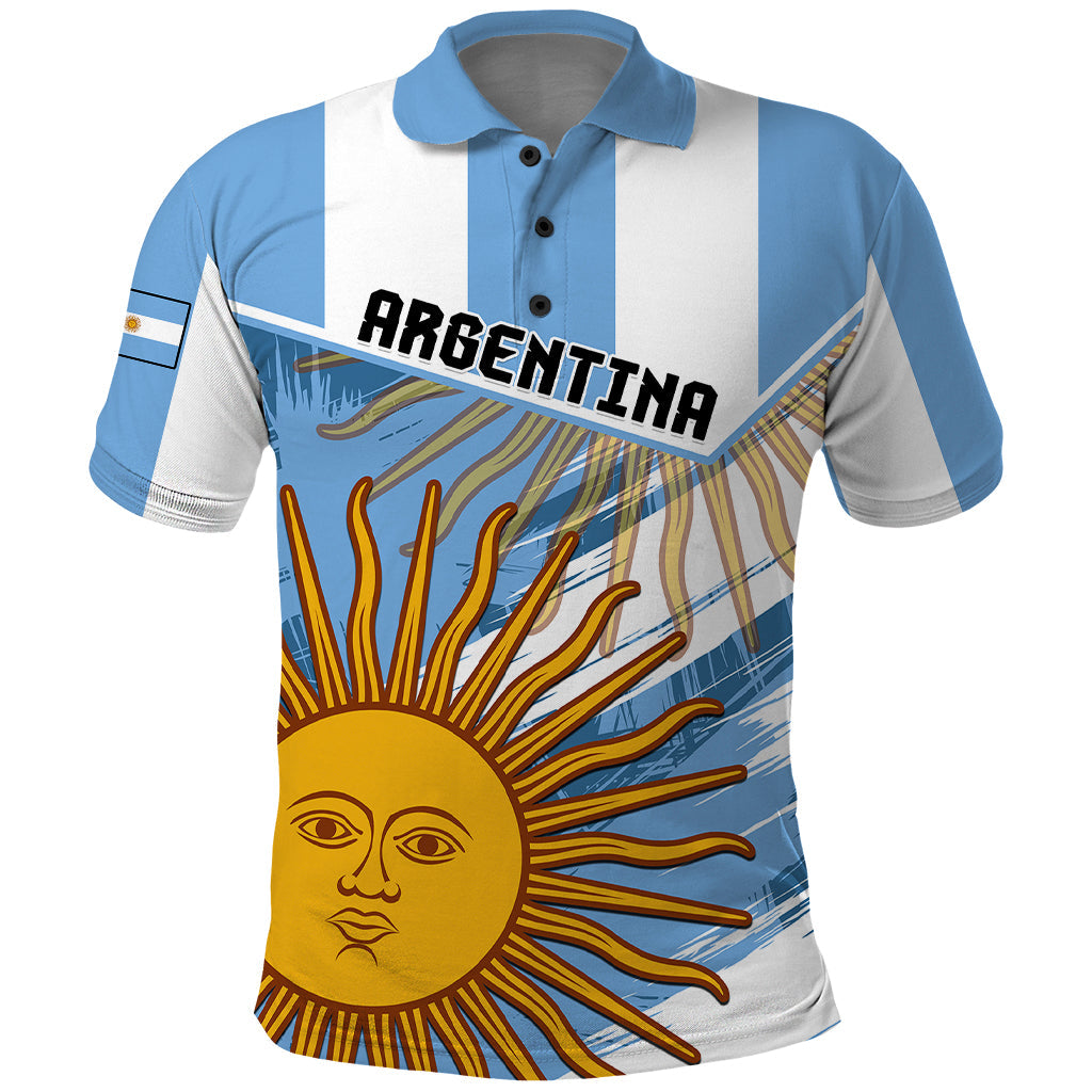 Argentina Polo Shirt La Argentina Sol De Mayo Sport Style LT01