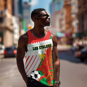 Support Les Etalons - Burkina Faso Football Men Tank Top LT01