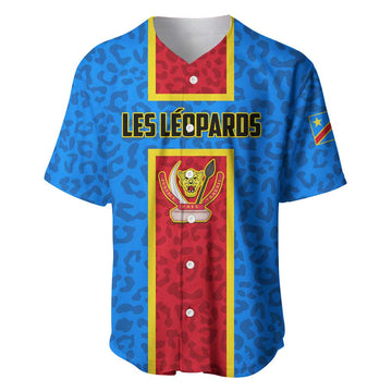 Support Les Leopards - DR Congo Football Baseball Jersey LT01