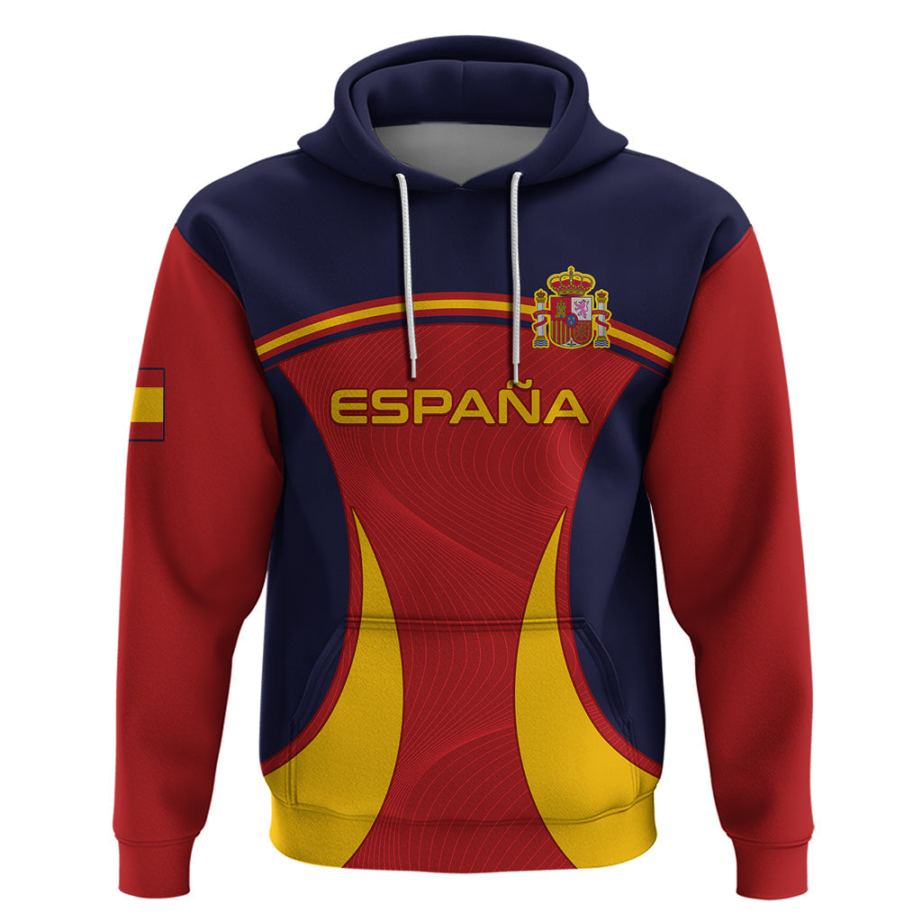 Custom Spain Football Hoodie La Roja 2024 Sporty Style LT01