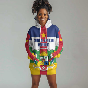 Personalized Central African Republic Hoodie Dress African Zo Kwe Zo LT01