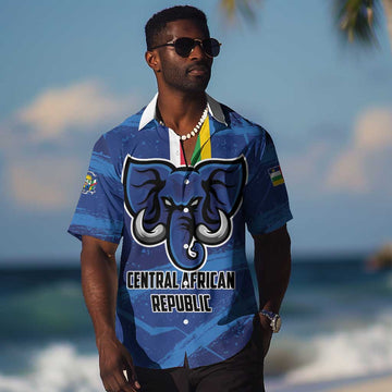 Custom Central African Republic Football Hawaiian Shirt African Come On Les Fauves LT01