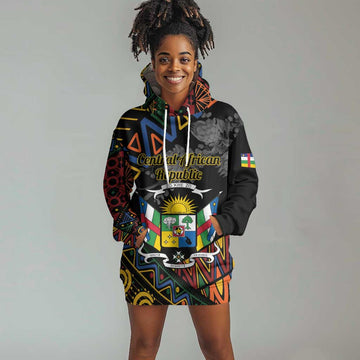 Personalized Central African Republic Hoodie Dress Protea - African Pattern LT01