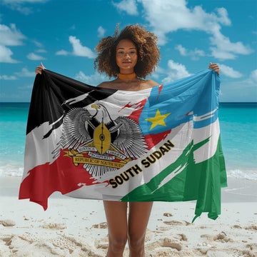 South Sudan Sarong East Africa - Grunge Flag Unique LT01