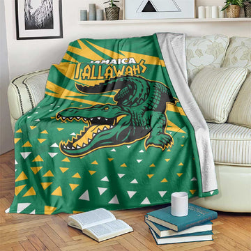Afro Jamaica Cricket Tallawahs Blanket Fi Wi Tallawahs Champions LT01