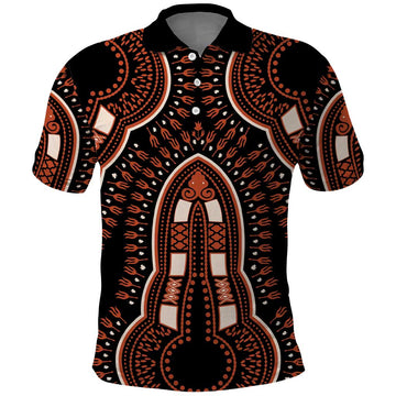 African Dashiki Pattern Vintage Polo Shirt LT01