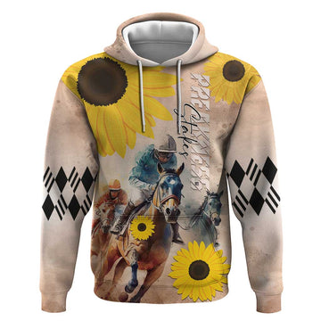Personalized Preakness Horse Racing Hoodie Run for the Black Eyed Susans LT01
