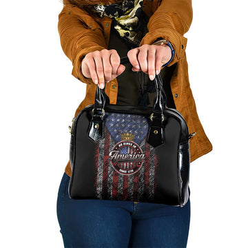 No Kings In America Since 1777 Shoulder Handbag Retro Vibe LT01