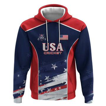 Custom USA Cricket Hoodie US Team Play Bold Play Proud LT01
