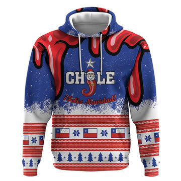 Personalized Feliz Navidad Chile Santa Claus Hoodie Chilli Christmas LT01
