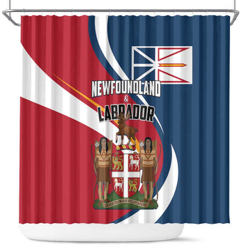 Canada Newfoundland and Labrador Province Shower Curtain Quaerite prime regnum Dei LT01
