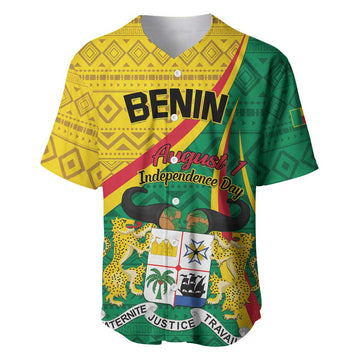 Personalized Benin Independence Day 1960 Baseball Jersey Fraternite Justice Travail LT01