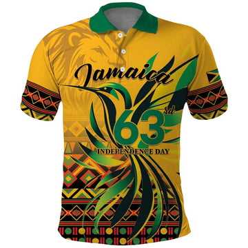 Personalized Jamaica Independence Day 1962 Polo Shirt Jumieka Streamertail Reggae Pattern LT01