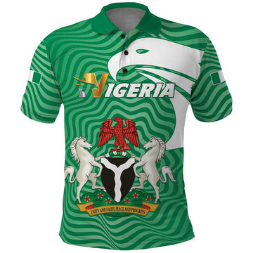 Personalized Nigeria Polo Shirt Jamhuriyar Tarayyar Najeriya LT01