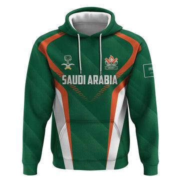 Custom Saudi Arabia Cricket Hoodie TeamSaudi Go Champions LT01
