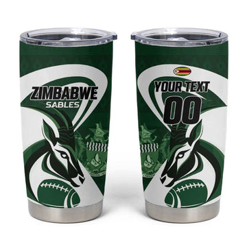 Custom Rugby Zimbabwe Tumbler Cup Sables Is The Champion LT01