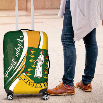 British Virgin Islands Luggage Cover Vigilate Flag Color LT01