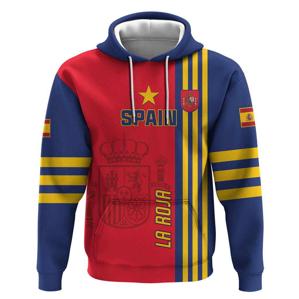 Custom Spain 2024 Football Hoodie La Roja Go Champions LT01