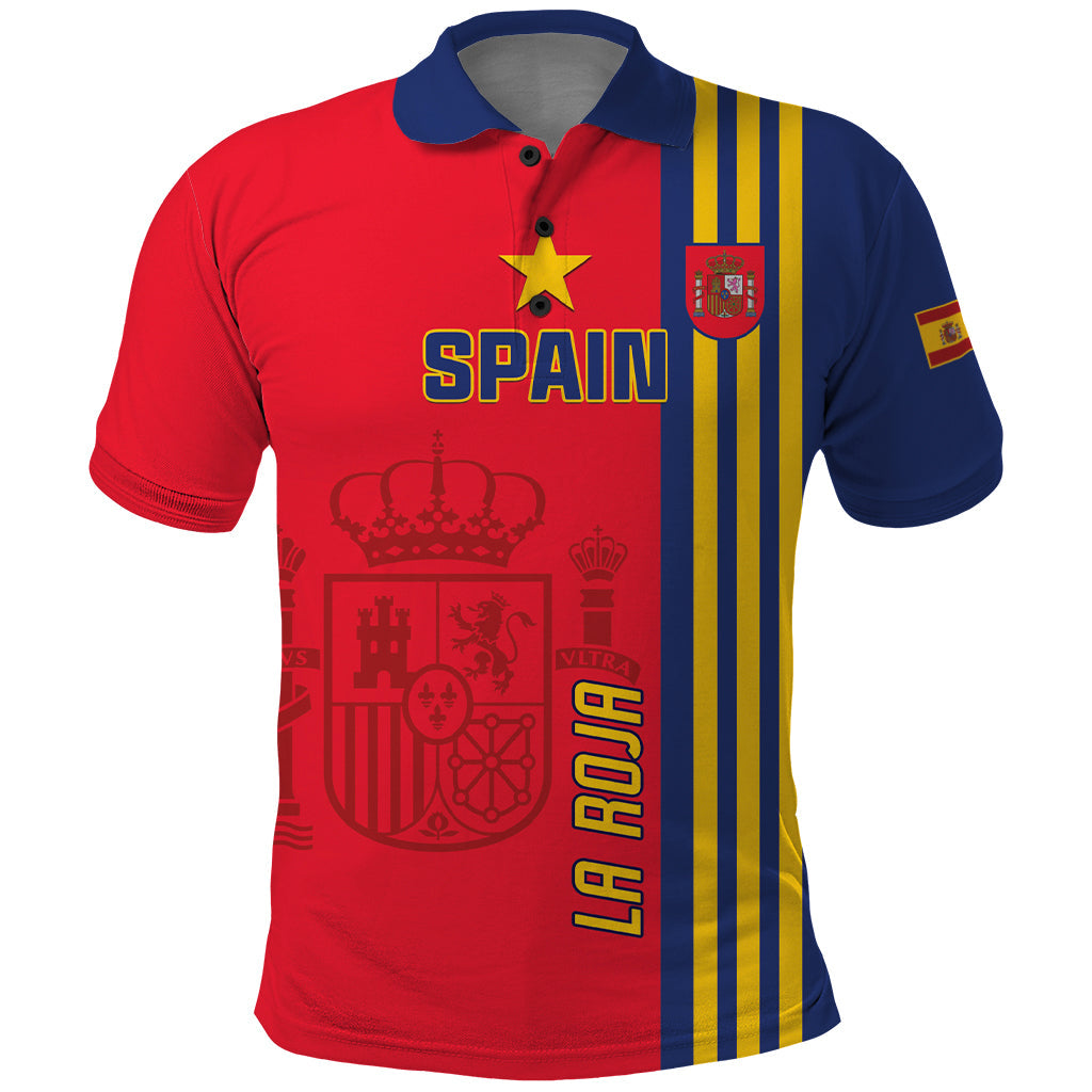 Custom Spain 2024 Football Polo Shirt La Roja Go Champions LT01