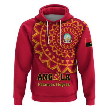 Angola Football Hoodie Go Palancas Negras Red Version LT01