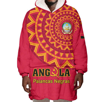 Support Palancas Negras - Red Angola Football Wearable Blanket Hoodie LT01