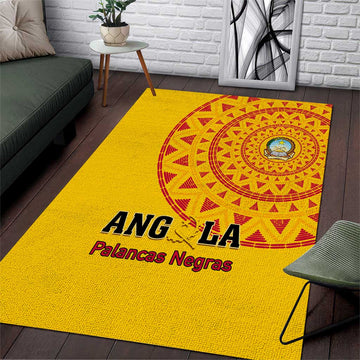 Support Palancas Negras - Yellow Angola Football Area Rug LT01