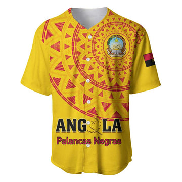 Support Palancas Negras - Yellow Angola Football Baseball Jersey LT01