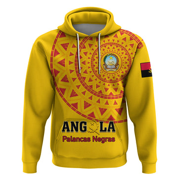 Angola Football Hoodie Go Palancas Negras Yellow Version LT01