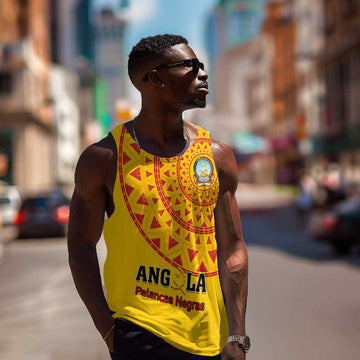 Support Palancas Negras - Yellow Angola Football Men Tank Top LT01