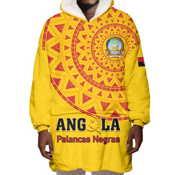 Support Palancas Negras - Yellow Angola Football Wearable Blanket Hoodie LT01