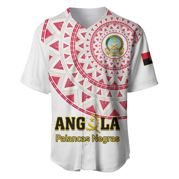 Support Palancas Negras - White Angola Football Baseball Jersey LT01