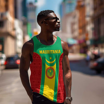Support the Lions of Chinguetti - Mauritania Football Men Tank Top LT01