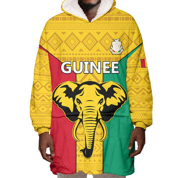 Guinea Football Wearable Blanket Hoodie Come On Syli National LT01
