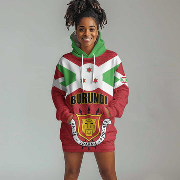 Personalized Burundi Hoodie Dress Coat Of Arms African Pattern LT01