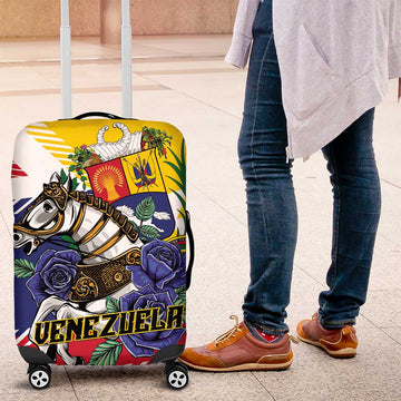 Venezuela White Horse Luggage Cover Veneziola Flag Colors LT01