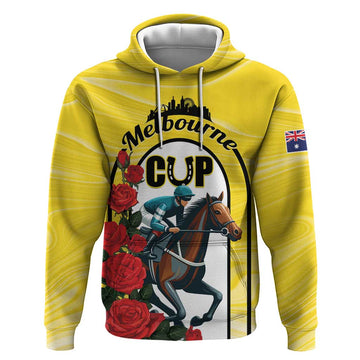 Personalised Melbourne Horse Racing Hoodie The Race That Stops The Nation LT01