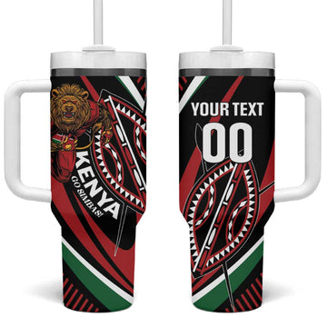 Custom Kenya Rugby Tumbler With Handle Simbas Elevate Your Game LT01