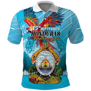 Personalized Honduras Independence Day 1821 Polo Shirt Libre Soberana e Independiente LT01
