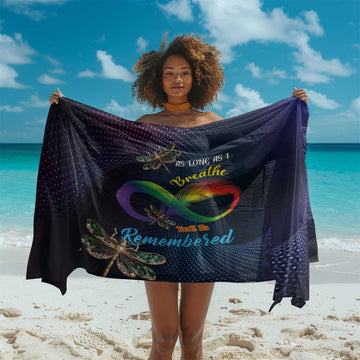 As Long As I Breathe You'll Be Remembered Sarong Luxury Dragonfly - Feather Infinity LT01