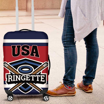 USA 2025 Ringette Luggage Cover Go Champion Team Ringette USA LT01