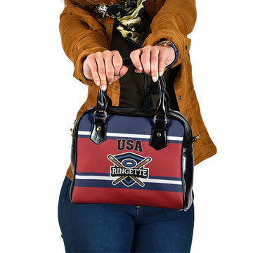 USA 2025 Ringette Shoulder Handbag Go Champion Team Ringette USA LT01